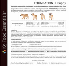 Load image into Gallery viewer, K9 Food Essentials (Foundation | Puppy)