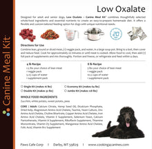Load image into Gallery viewer, Low Oxalate | Canine Meal Kit