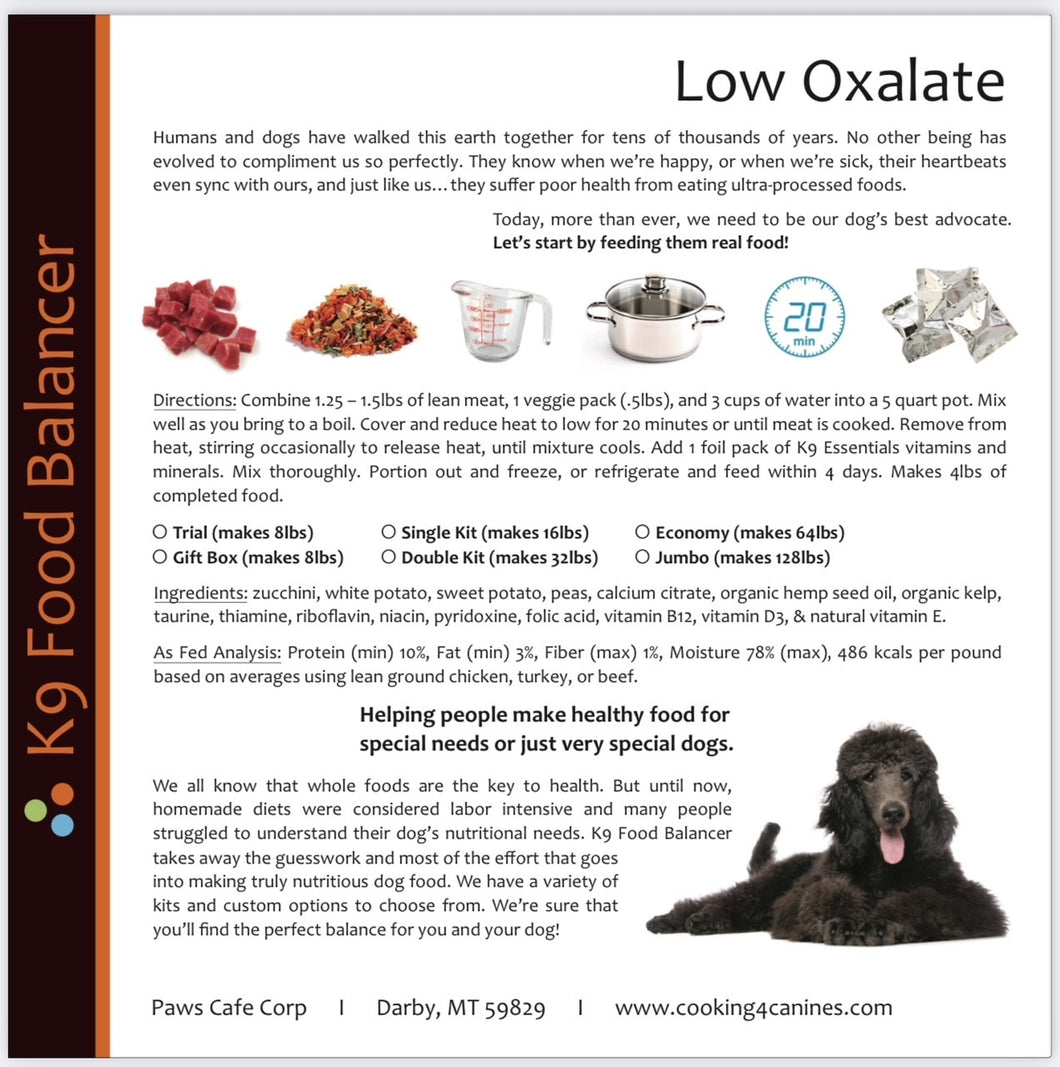 Low Oxalate