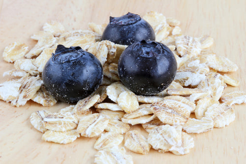 Raw Organic Oatmeal & Blueberries