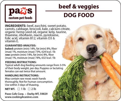 Paws Fresh Foods  - Small Case (28lbs)