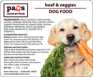 Paws Fresh Foods  - (21) 2-pound packs