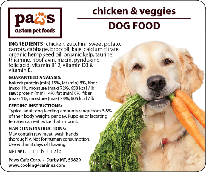 Paws Fresh Foods  - Medium Case (36lbs)